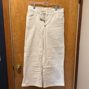 Levi’s Mile High Rise Cropped Wide Leg Jean Cream